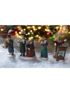 Dept 56 4 Piece Original Chamber Orchestra Christmas Village Figurines From 1994